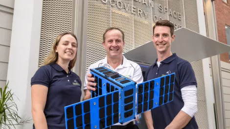Smartsat crc kanyini team with prototype satellite