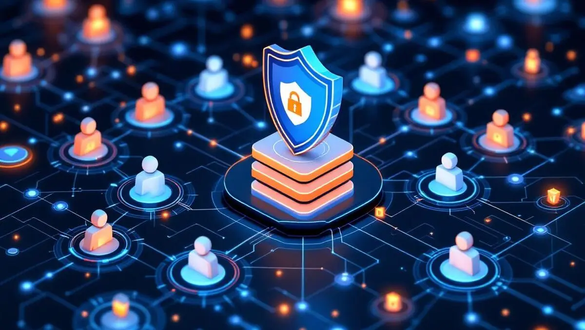 Digital illustration secure computer network identity protection risk management