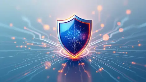 Secure digital shield protecting interconnected computer networks cyberattack defense