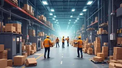 Australian warehouse workers struggling old fulfillment machinery inefficiency
