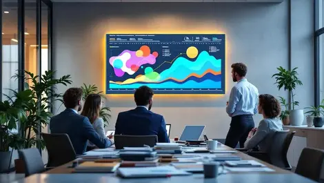 Us corporate legal finance team digital contract dashboard scene