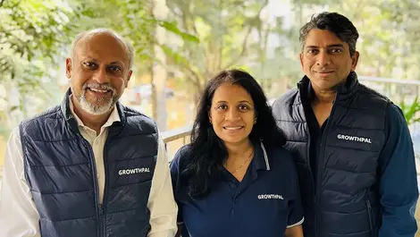 Growthpal founders l to r   maneesh bhandari  shalu mitruka  amaresh shirsat  2 