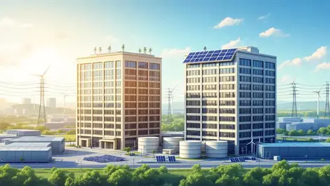 Clean energy corporate merger solar battery data center wind