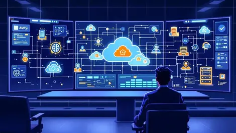 Hybrid cloud security control room exposure mapping aws azure ai